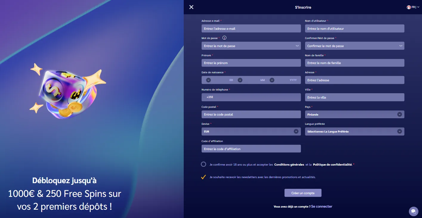 wunderwins casino sign up